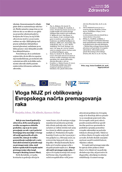 Spletno srečanje deležnikov in organizacij s področja raka v Sloveniji v sklopu projekta iPAAC JA