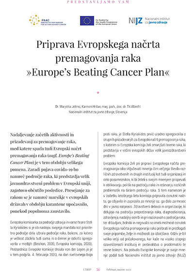 Drugo iPAAC JA srečanje deležnikov in organizacij, ki delujejo na področju obvladovanja raka v Sloveniji